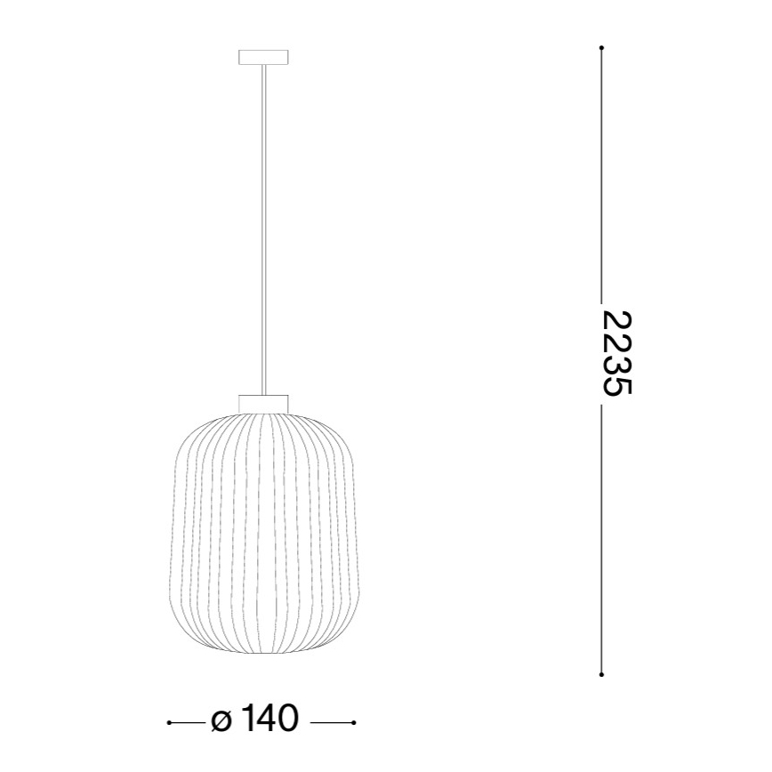 Ideal Lux - Piekaramā lampa ar vadu MINT 1xE27/60W/230V Ø 14 cm zaļa