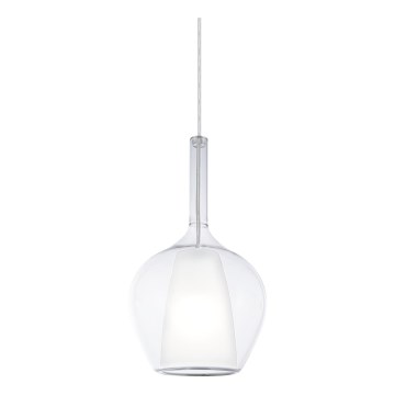 Ideal Lux - Piekaramā lampa KALIQUE uz vada 1xE27/42W/230V Ø 18 cm caurspīdīga