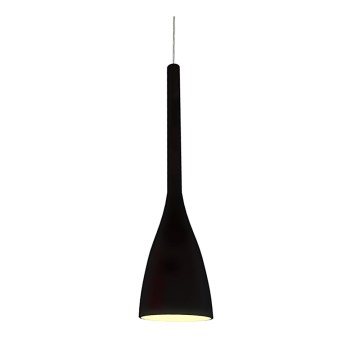 Ideal Lux - piekaramais gaismeklis ar kabeli FLUT 1xE27/60W/230V Ø 14,5 cm melns