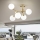 Ideal Lux - Piestiprināma griestu lustra NODI 5xE14/28W/230V 50x55 cm misiņš/balta