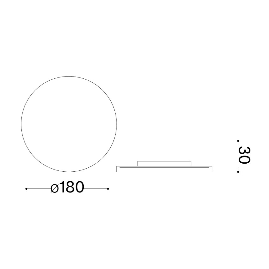 Ideal Lux - Āra LED sienas gaismeklis PUNTO LED/9W/230V CRI 90 Ø 18 cm IP54 antracīts