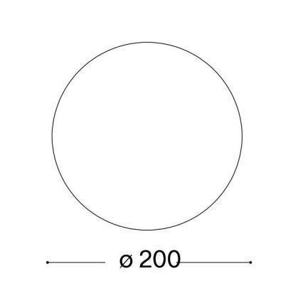 Ideal Lux - Rezerves abažūrs galda lampai MAPA, diametrs 20 cm, balts
