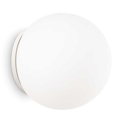 Ideal Lux - Sienas gaismeklis MAPA 1xE27/42W/230V, diametrs 30 cm, balts