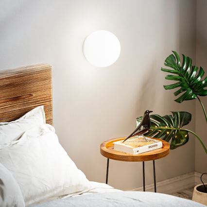 Ideal Lux - Sienas gaismeklis MAPA 1xE27/42W/230V Ø 20 cm balts