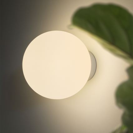 Ideal Lux - Sienas gaismeklis MAPA 1xE27/42W/230V Ø 20 cm balts