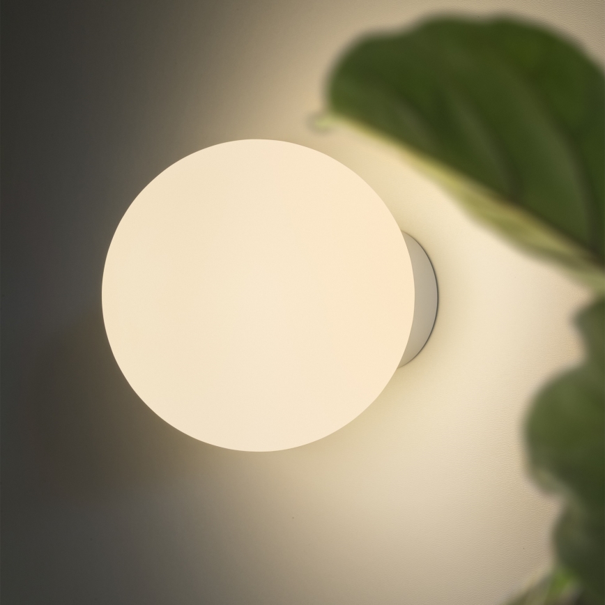 Ideal Lux - Sienas gaismeklis MAPA 1xE27/42W/230V Ø 20 cm balts