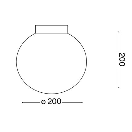 Ideal Lux - Sienas gaismeklis MAPA 1xE27/42W/230V Ø 20 cm balts