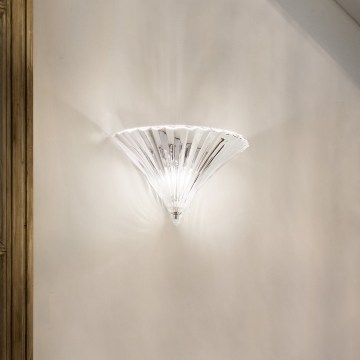 Ideal Lux - Sienas gaismeklis SANTA 1xE14/40W/230V caurspīdīgs