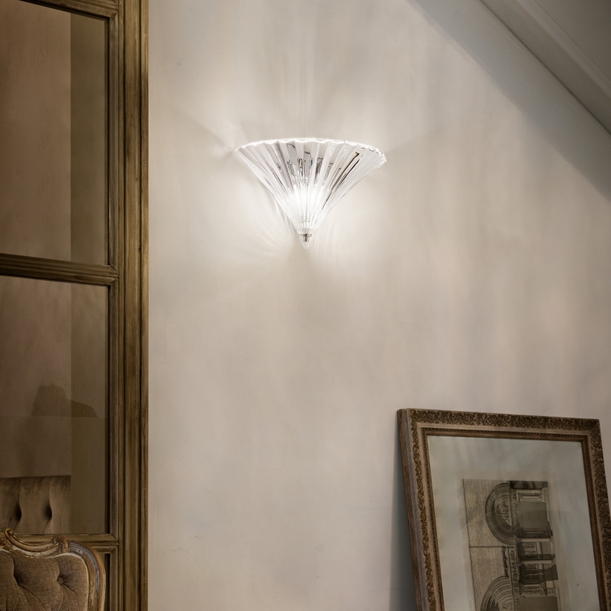 Ideal Lux - Sienas gaismeklis SANTA 1xE14/40W/230V caurspīdīgs