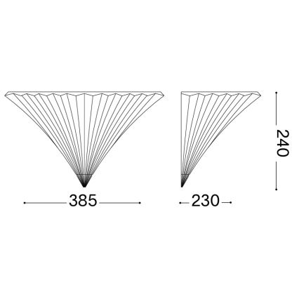 Ideal Lux - Sienas gaismeklis SANTA 1xE14/40W/230V caurspīdīgs