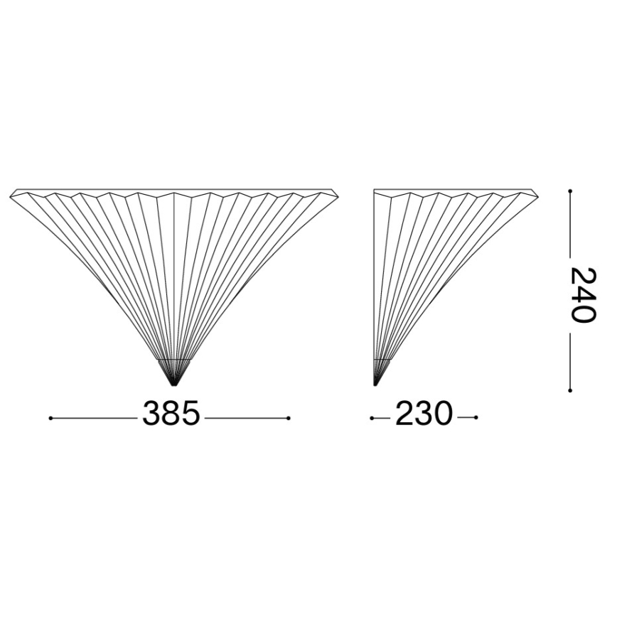 Ideal Lux - Sienas gaismeklis SANTA 1xE14/40W/230V zelta krāsā