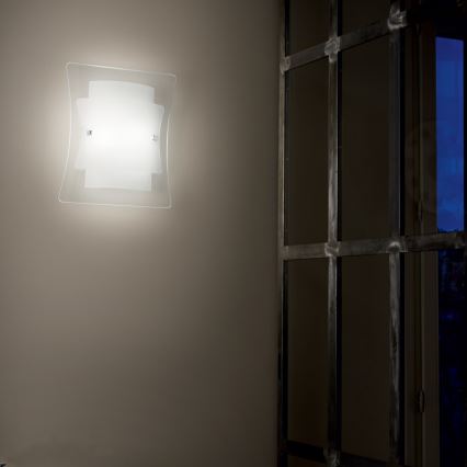 Ideal Lux - Sienas gaismeklis TRIPLO 1xE27/60W/230V caurspīdīgs