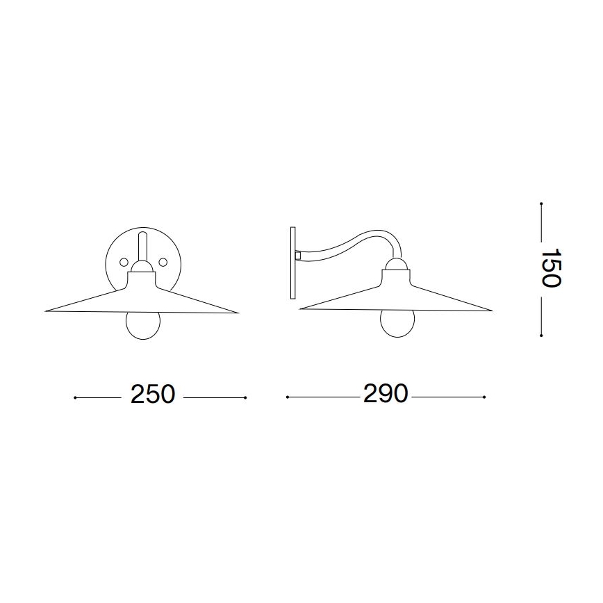Ideal Lux - Sienas lampa CANTINA 1xE14/40W/230V bronza