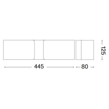 Ideal Lux - Sienas lampa CLIP 2xE27/60W/230V brūna