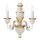 Ideal Lux - Sienas lampa FIRENZE 2xE14/40W/230V balta/zelta