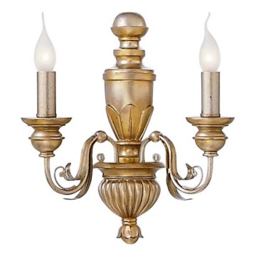 Ideal Lux - Sienas lampa FIRENZE 2xE14/40W/230V zelta