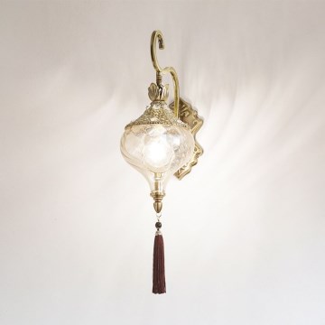 Ideal Lux - Sienas lampa HAREM 1xE27/42W/230V misiņš