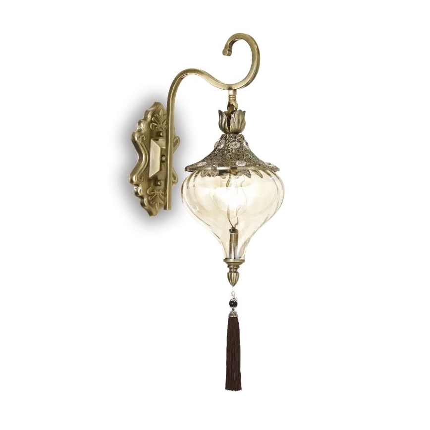 Ideal Lux - Sienas lampa HAREM 1xE27/42W/230V misiņš
