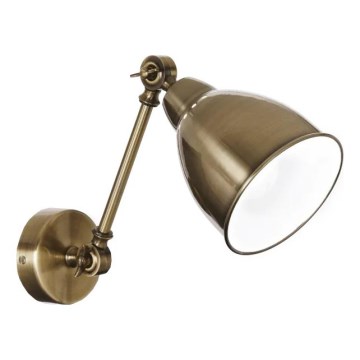 Ideal Lux - Sienas lampa NEWTON 1xE27/42W/230V bronzas krāsā