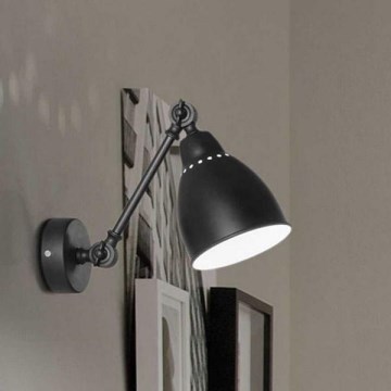 Ideal Lux - Sienas lampa NEWTON 1xE27/42W/230V melna