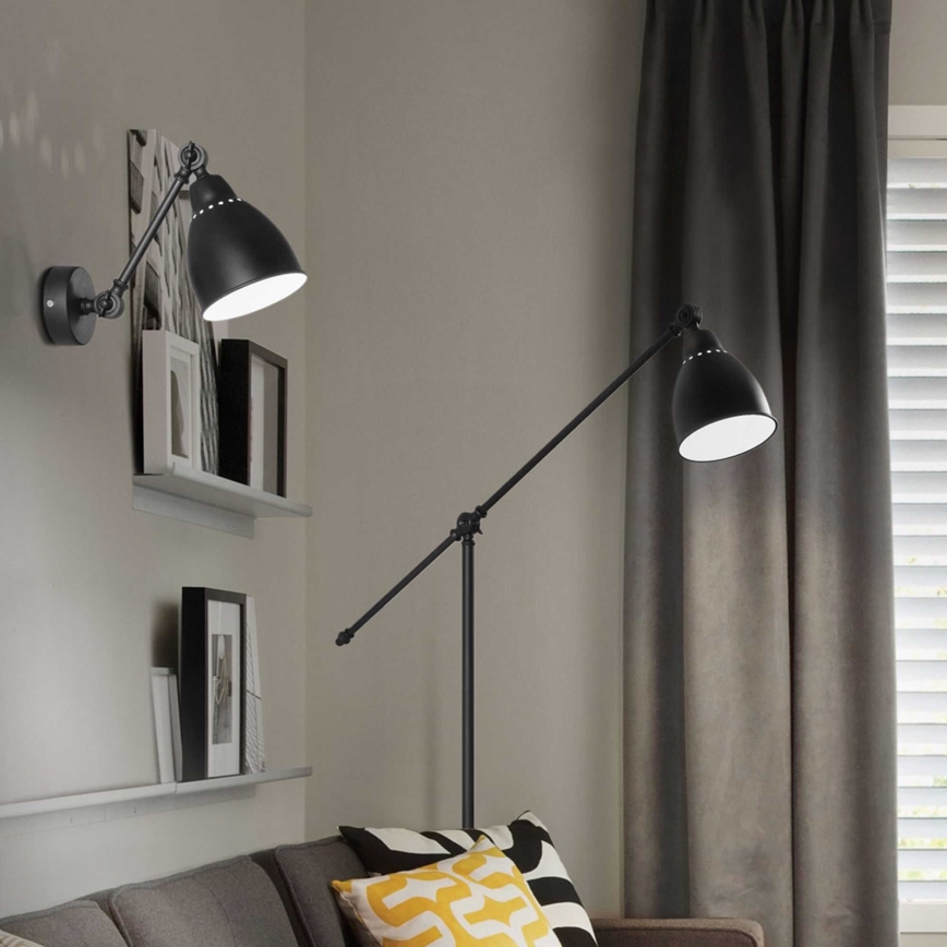 Ideal Lux - Sienas lampa NEWTON 1xE27/42W/230V melna