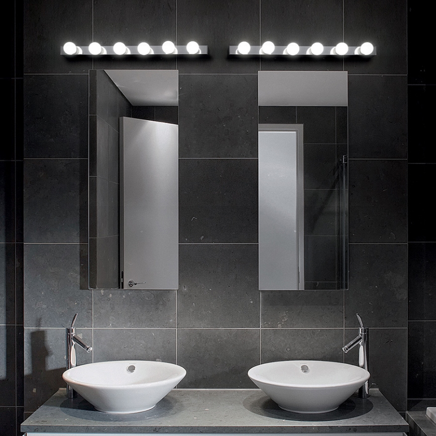 Ideal Lux - Sienas lampa PRIVE 6xE14/40W/230V spīdīgi hromēts
