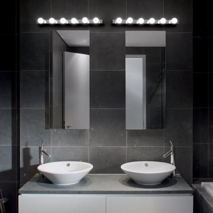 Ideal Lux - Sienas lampa PRIVE 8xE14/40W/230V spīdīgi hromēts