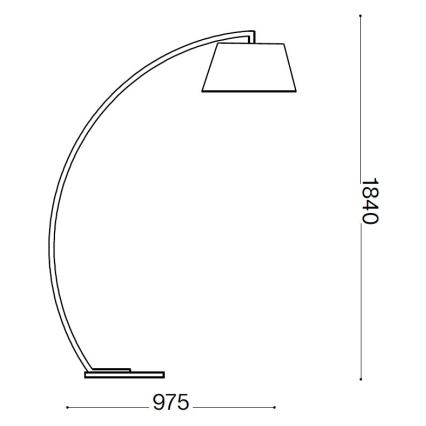 Ideal Lux - Stāvlampa 1xE27/60W/230V