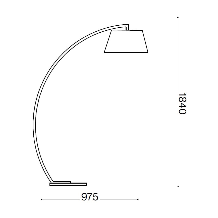Ideal Lux - Stāvlampa 1xE27/60W/230V