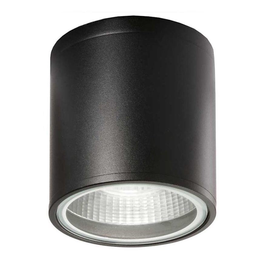 Ideal Lux - Vannas istabas starmetis GUN 1xGU10/28W/230V IP44 melna