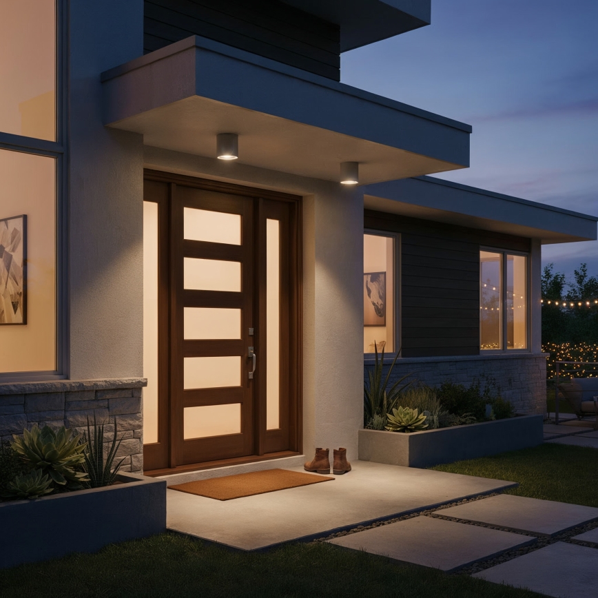 Ideal Lux - Vannas istabas starmetis GUN 1xGU10/28W/230V IP55 brūna