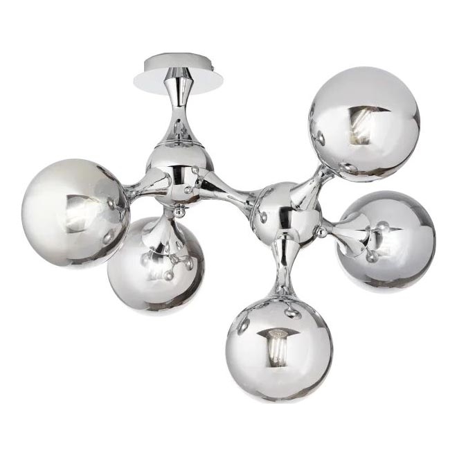 Ideal Lux - Virsapmetuma lustra NODI 5xE14/28W/230V spīdīgi hromēts
