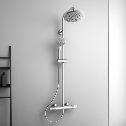 Ideal Standard A7208AA - Dušas komplekts ar termostatisko jaucējkrānu CERATHERM T25, spīdīgs hroms