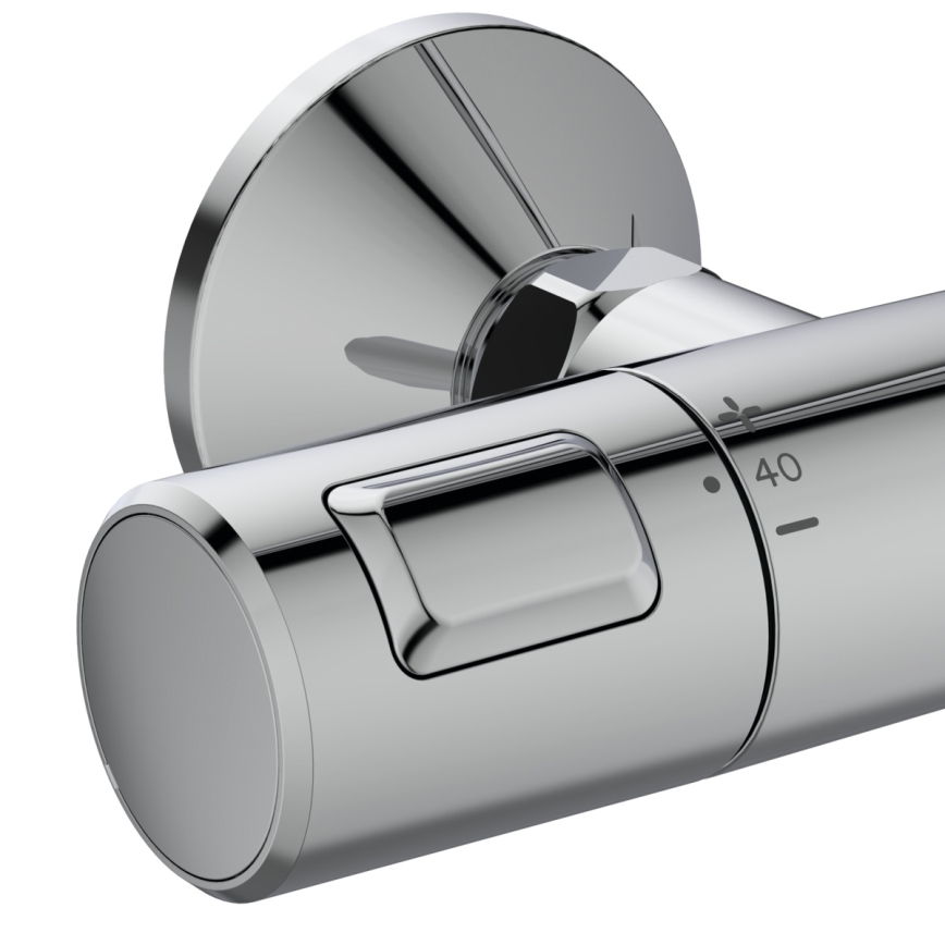 Ideal Standard A7208AA - Dušas komplekts ar termostatisko jaucējkrānu CERATHERM T25, spīdīgs hroms