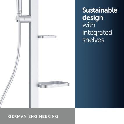 Ideal Standard BD583SI - Dušas komplekts ar termostatisko jaucējkrānu CERATHERM ALU+ matēts hroms