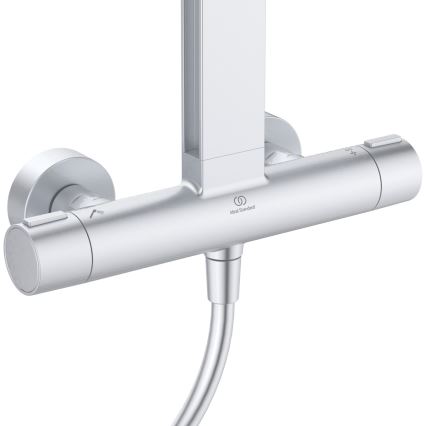 Ideal Standard BD583SI - Dušas komplekts ar termostatisko jaucējkrānu CERATHERM ALU+ matēts hroms