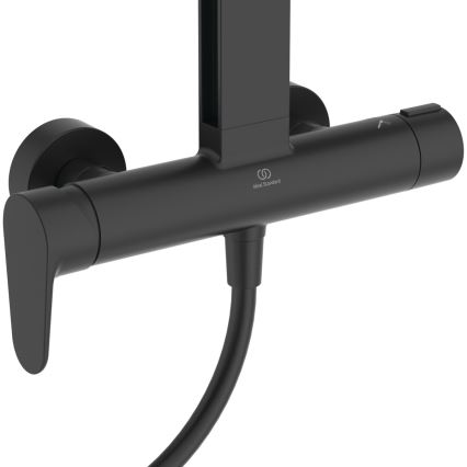 Ideal Standard BD584XG - Dušas komplekts ar jaucējkrānu CERAFLOW ALU+ matēts melns
