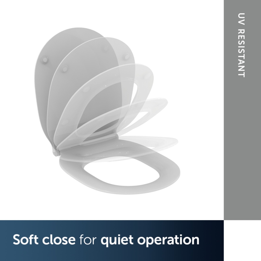 Ideal Standard E036601 - Tualetes sēdeklis SoftClose CONNECT AIR, balts
