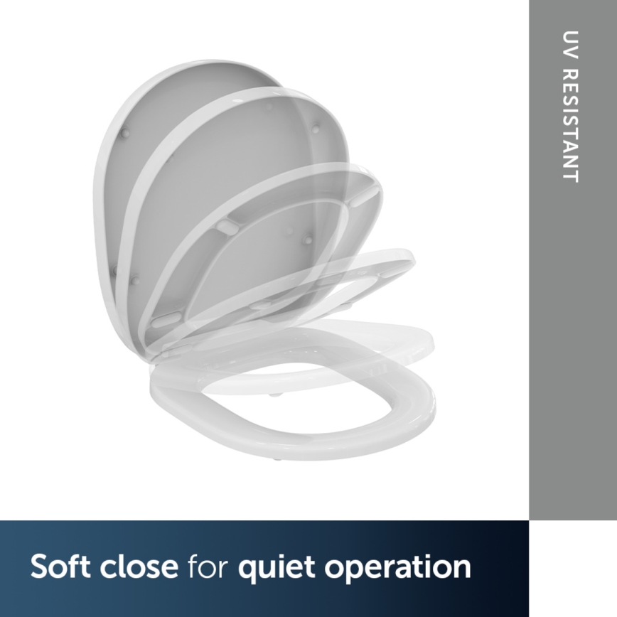 Ideal Standard E712701 - Tualetes poda sēdeklis SoftClose CONNECT balts