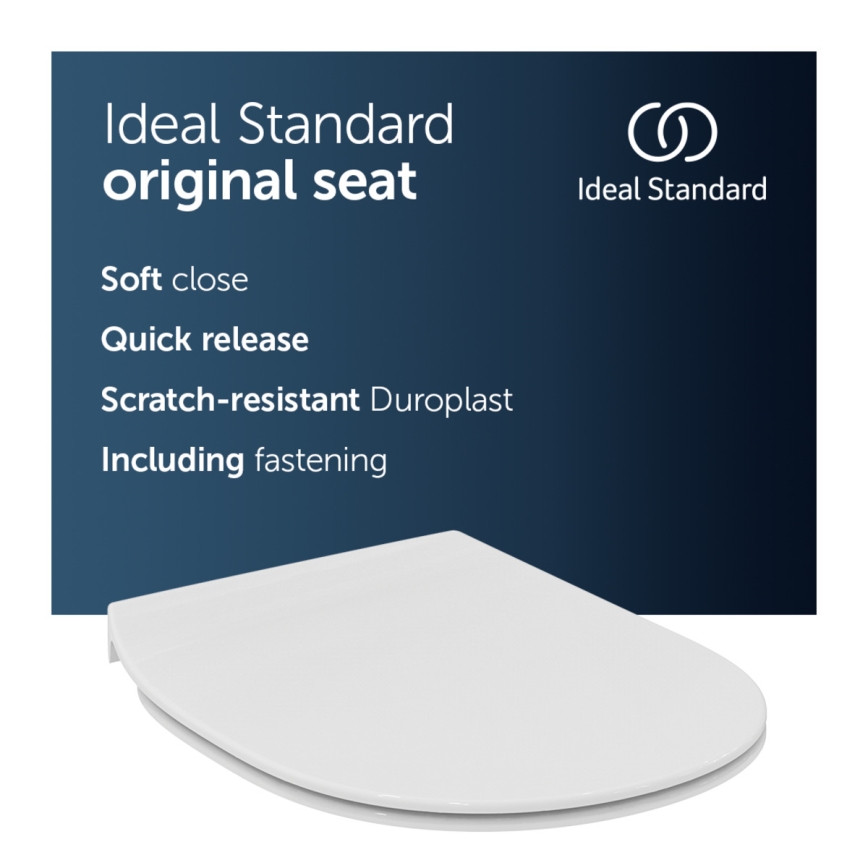 Ideal Standard E772401 - Tualetes sēdeklis SoftClose CONNECT balts