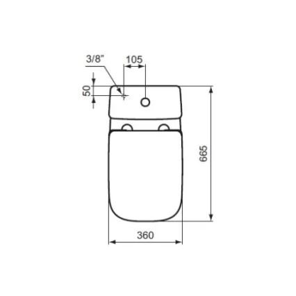 Ideal Standard T453001 - Tualetes sēdeklis I.LIFE A balts
