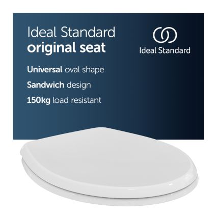 Ideal Standard W302601 - Tualetes poda sēdeklis balts