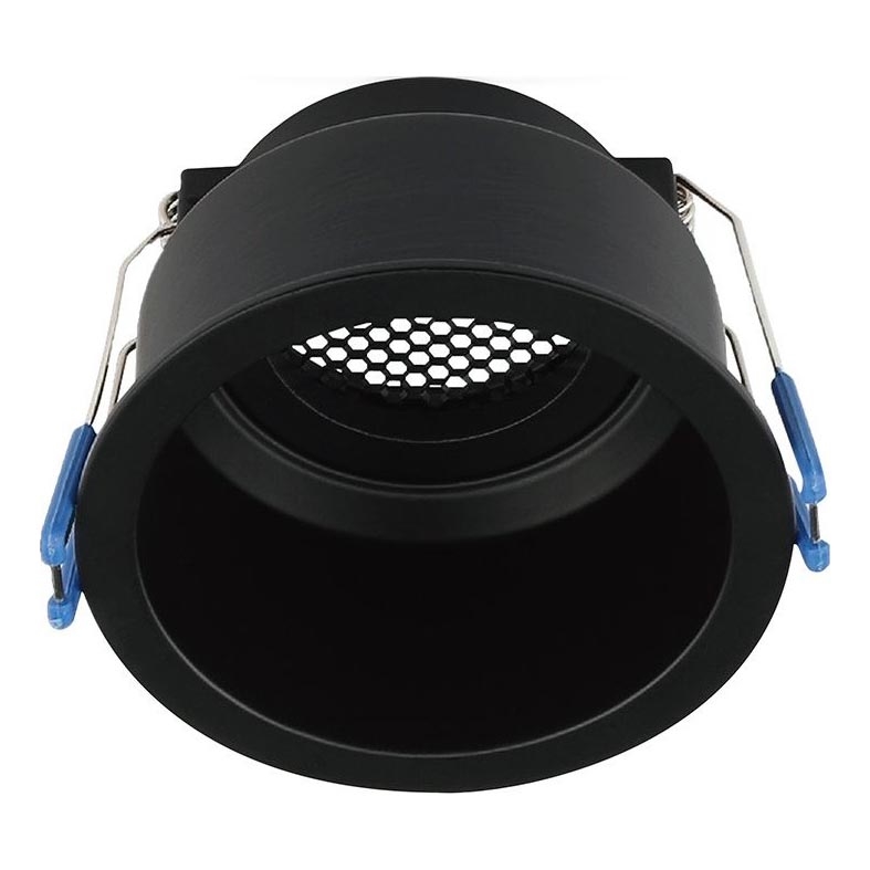 Iebūvējamā lampa GU10 diametrs 9 cm melna