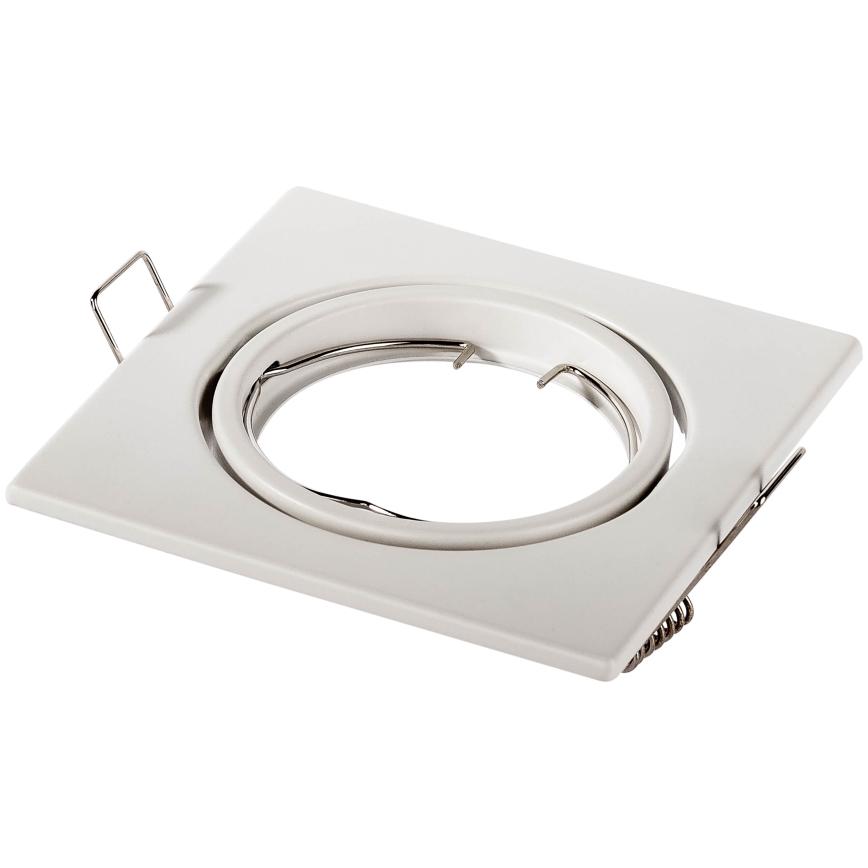 Iebūvējamais griestu gaismeklis 1xGU10/MR16/10W/230V, 9x9 cm, balts