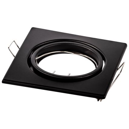 Iebūvējamais griestu gaismeklis 1xGU10/MR16/10W/230V 9x9 cm melns