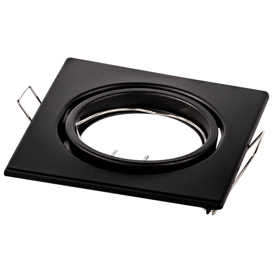 Iebūvējamais griestu gaismeklis 1xGU10/MR16/10W/230V 9x9 cm melns