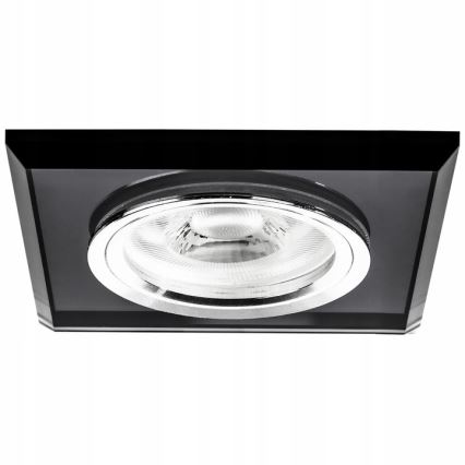 Iebūvējamais griestu gaismeklis 1xGU10/MR16/10W/230V 9x9 cm melns