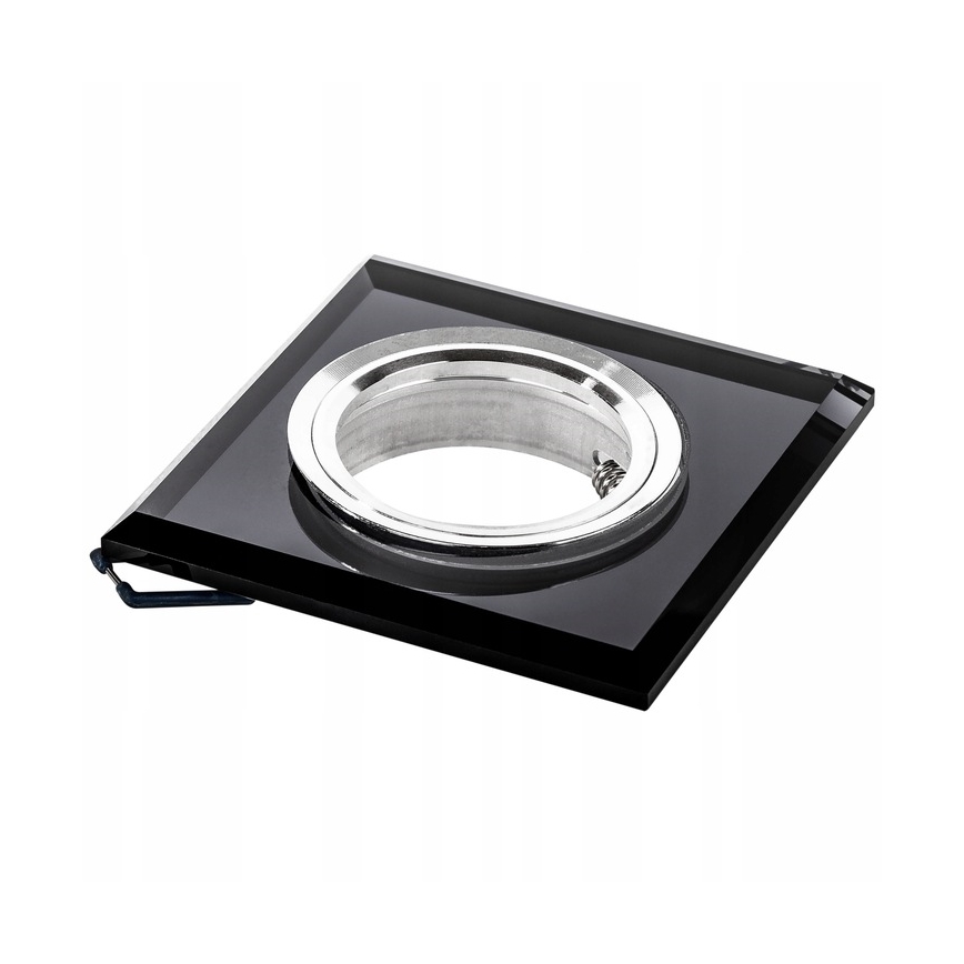Iebūvējamais griestu gaismeklis 1xGU10/MR16/10W/230V 9x9 cm melns