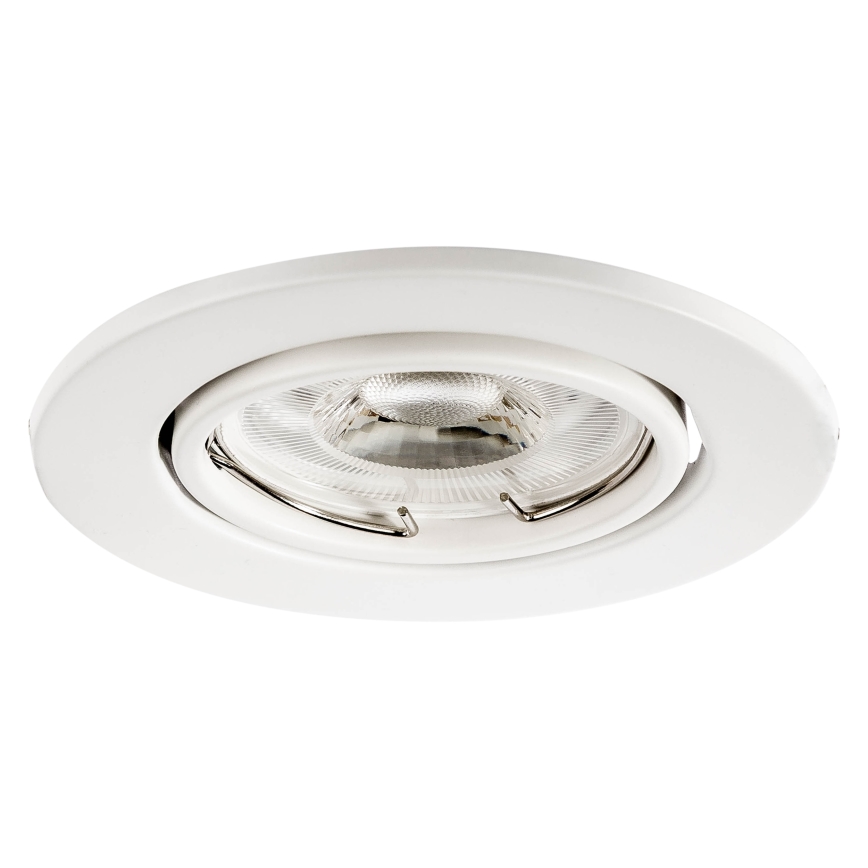 Iebūvējamais griestu gaismeklis 1xGU10/MR16/10W/230V Ø 9 cm balts