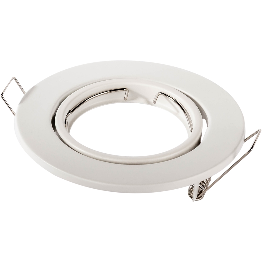 Iebūvējamais griestu gaismeklis 1xGU10/MR16/10W/230V Ø 9 cm balts